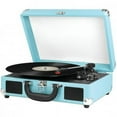 thumbnail image 1 of Bluetooth Suitcase Turntable, Turquoise & White, 1 of 1