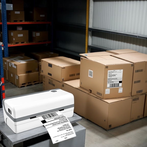 Bluetooth Thermal Shipping Label Printer, Wireless 4x6 Label Sticker Printer for Shipping Packages, Support Android, iPhone, Widely Used for Amazon, Ebay, Shopify, Etsy, UPS