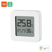 Bluetooth Thermometer, Wireless Xiaomi Smart Electric Digital Hygrometer Humidity Sensor, 1.5-inch LCD, Work with Mijia APP