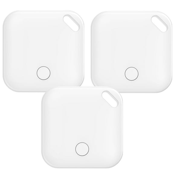 Bluetooth Tracker,Smart Air Tracker Tags,Key Finder&Item Locator Compatible with Apple Find My(for iOS Only) with Protective Case/Key Ring/Lanyard,Tracker Tag for Keys/Luggage/Wallet,White