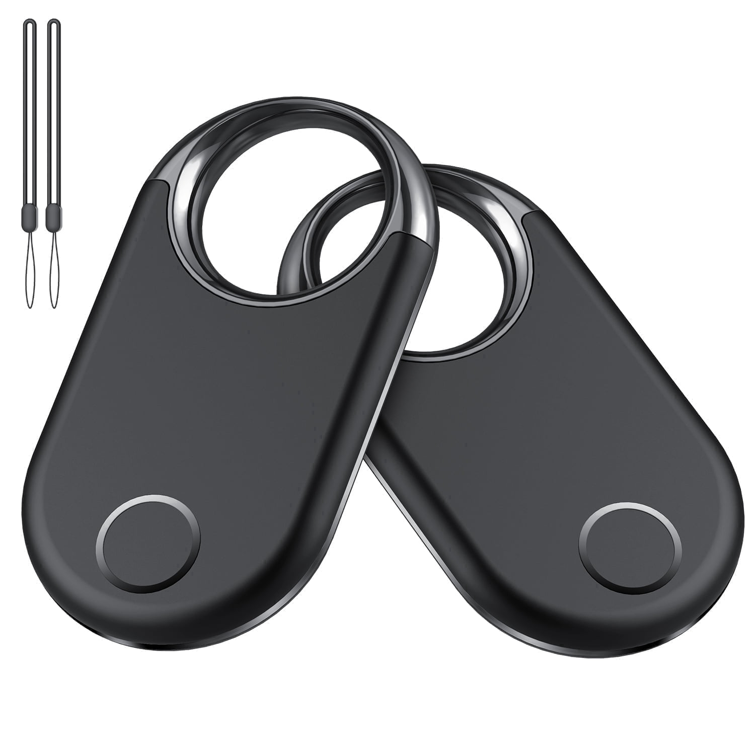 Loshall Air Tracker Tag (iOS Only)-2 Pcs, Smart Item Finder Work with Apple Find My for Luggage, Keys, Bags, Pets, Wallet, Bluetooth Tracker/ Key Finder and Item Locator Smart Tag Replaceable Battery