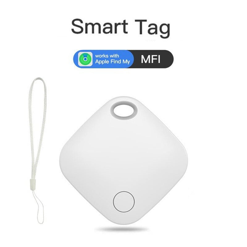 Smart Tag Mini GPS Tracker Bluetooth Anti-lost Alarm Key Finder Locator for  Wallets Suitcase Pet Items Work with IOS Find My APP