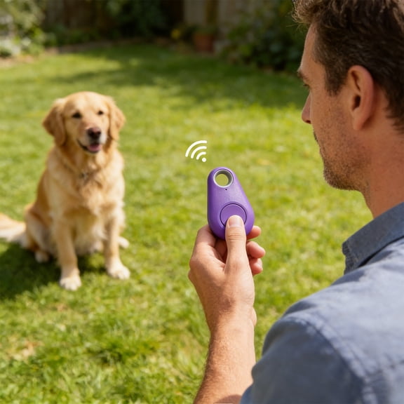 Bluetooth Tracker with Two-Way Alarm, Anti-Loss Device for Finding Pets, Keys & Luggage, Real-Time Location Alert for Travel