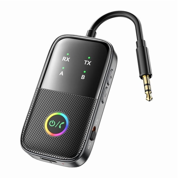 Bluetooth Transmitter Receiver, 2-in-1 Airplane V5.2 Bluetooth Adapter for Airplanes, , Gyms, for Car/Home Stereo