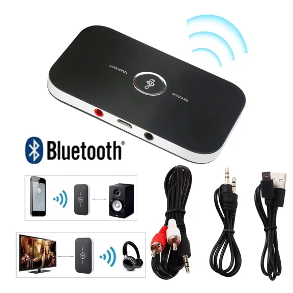 Bluetooth Transmitter & Receiver Wireless Adapter For Home Stereos/Speakers