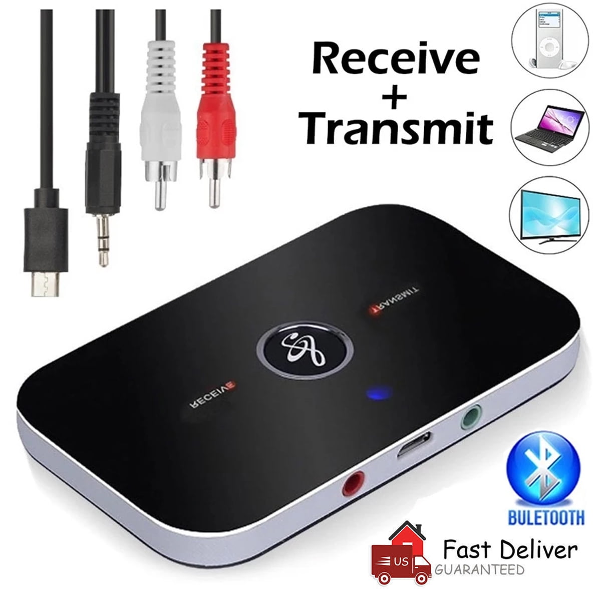 Bluetooth Transmitter & Receiver Wireless Adapter For Home stereos