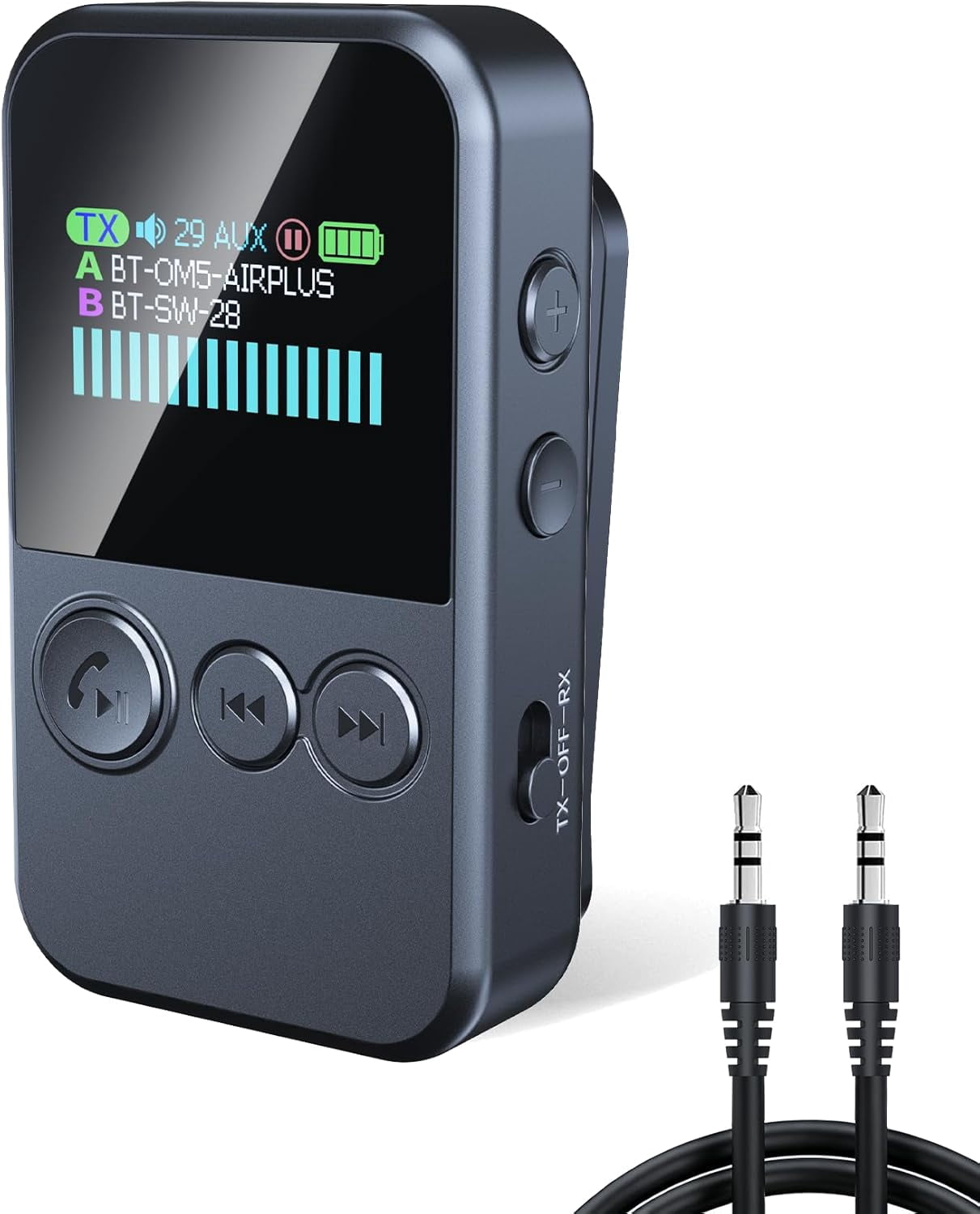 Bluetooth Transmitter for TV to 2 Headphones, Wireless Receiver Car ...