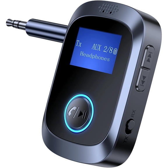 Bluetooth Transmitter for TV PC Gym Airplane Bluetooth Adapter for Headphones Audio Receiver for Stereo Receiver Wireless 5.3 Transmitter Receiver Wireless AUX Adapter for Car Music