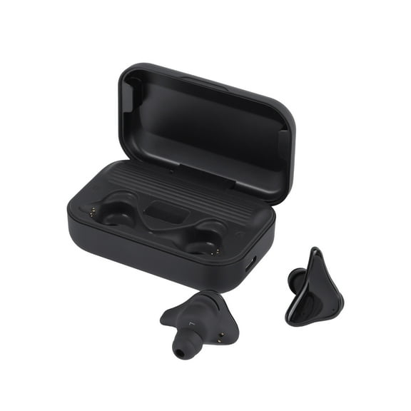 Bluetooth True wireless earbuds-in-Ear, Mini Portable, Microphone in-Ear Stereo Headphones, Touch Control. Color : Black
