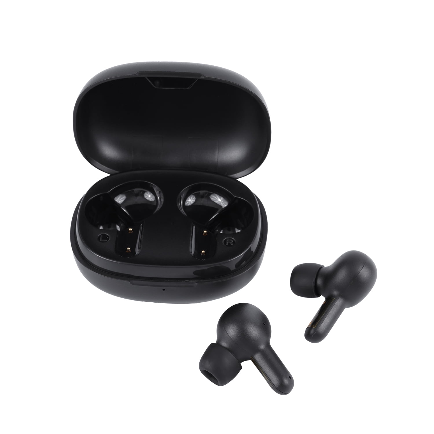 Bluetooth True wireless earbuds-in-Ear, wireless charging Environment noise cancelling, Deep Bass Sound Microphone in-Ear Stereo Headphones. Color : Black