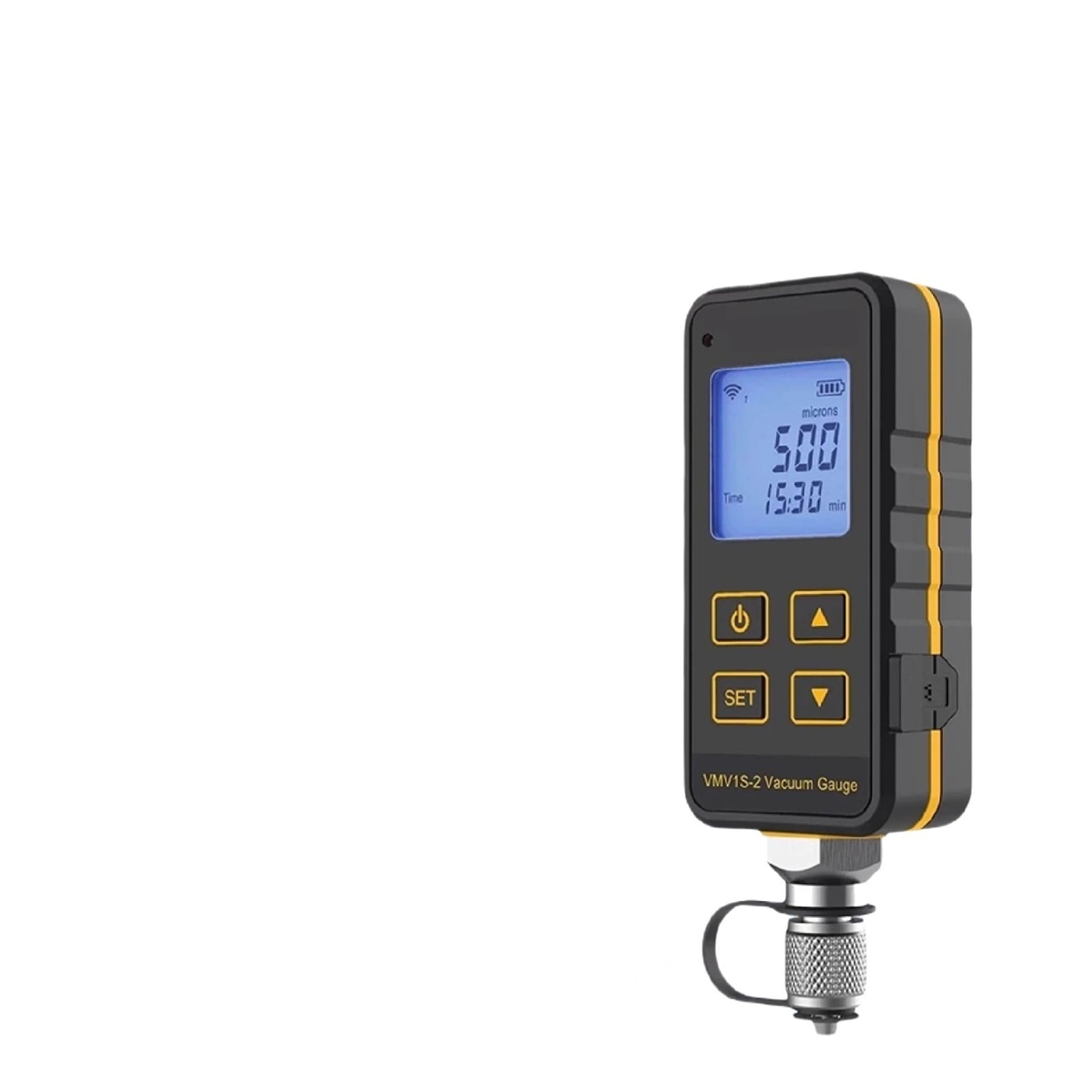 Bluetooth Vacuum Gauge Digital HVAC Refrigerant Pressure Meter Micron Leak Test Tool with Alarm
