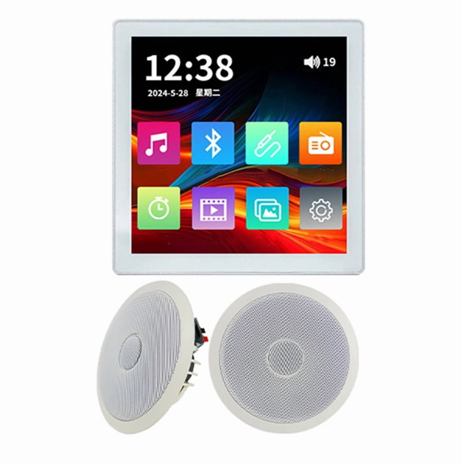 Bluetooth Wall Amplifier Touch Screen Audio Control Panel with TF FM ...