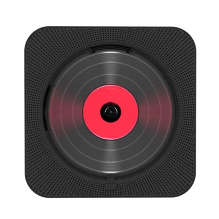 MEGICOT Bidirectional Bluetooth Wall Mountable CD Player Built-in Speakers, Portable Music Player with Dust Cover Remote Control, Support FM Radio USB flash Micro SD AUX Play
