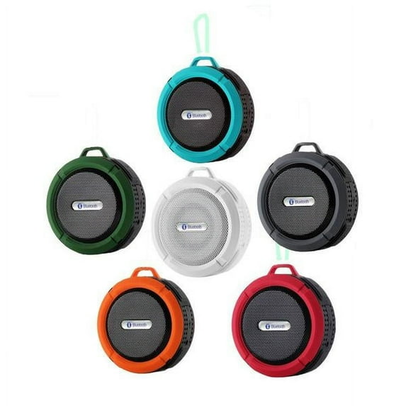 Bluetooth Waterproof Wireless Speaker Suction Cup For Smart Phone or Car W/Mic