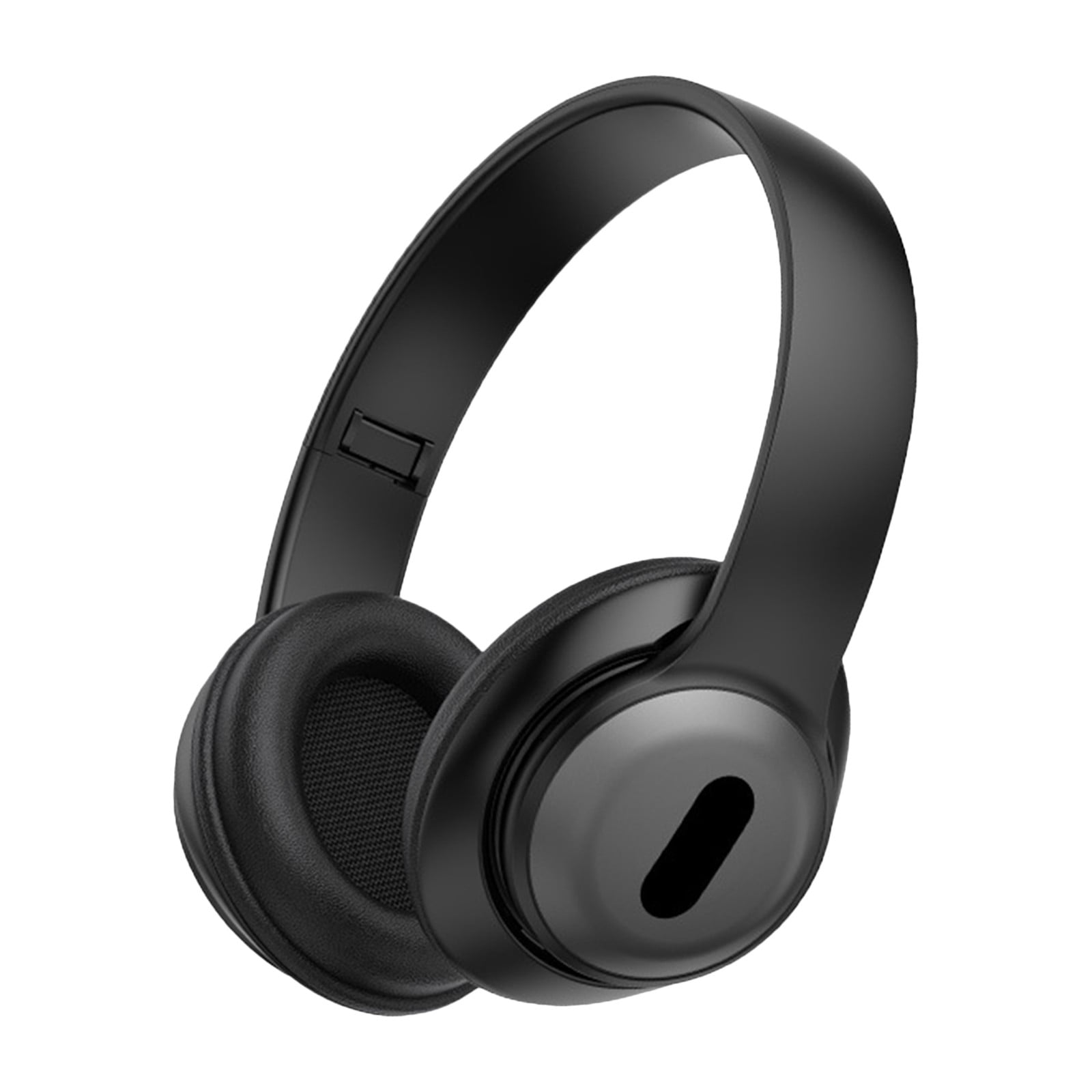 Bluetooth Wireless Over Ear Headphones with Microphone,Wired Headset with 32 Hours Playtime Foldable Lightweight Earphones Fitting in Sports,Gym,Home,Office for iOS/Android/Laptop,Black