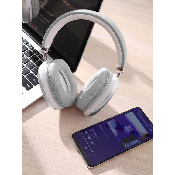 Bluetooth Wireless Headphones With Hi-Fi Stereo Sound And Noise Cancellation For Cell Phones And Computers