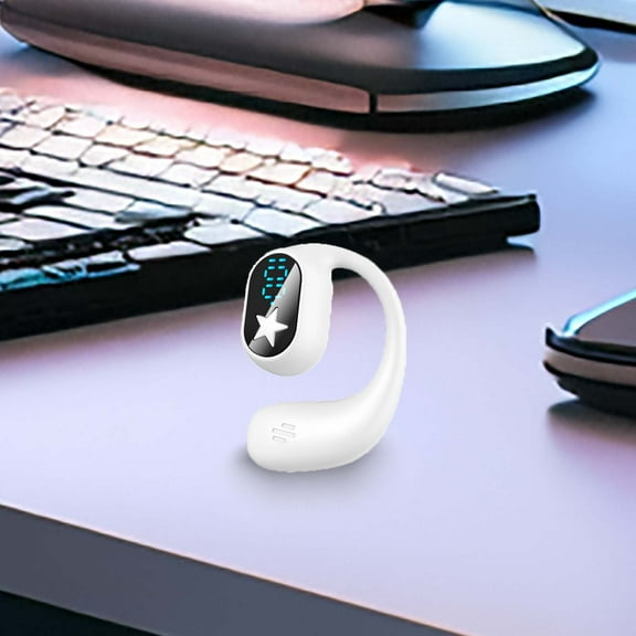 Bluetooth Wireless Headset – Hanging Ear In Business Sports Low Latency High Battery Lightweight Intelligent Noise Reduction True Wireless 5.3 Bluetooth Openear Headphones