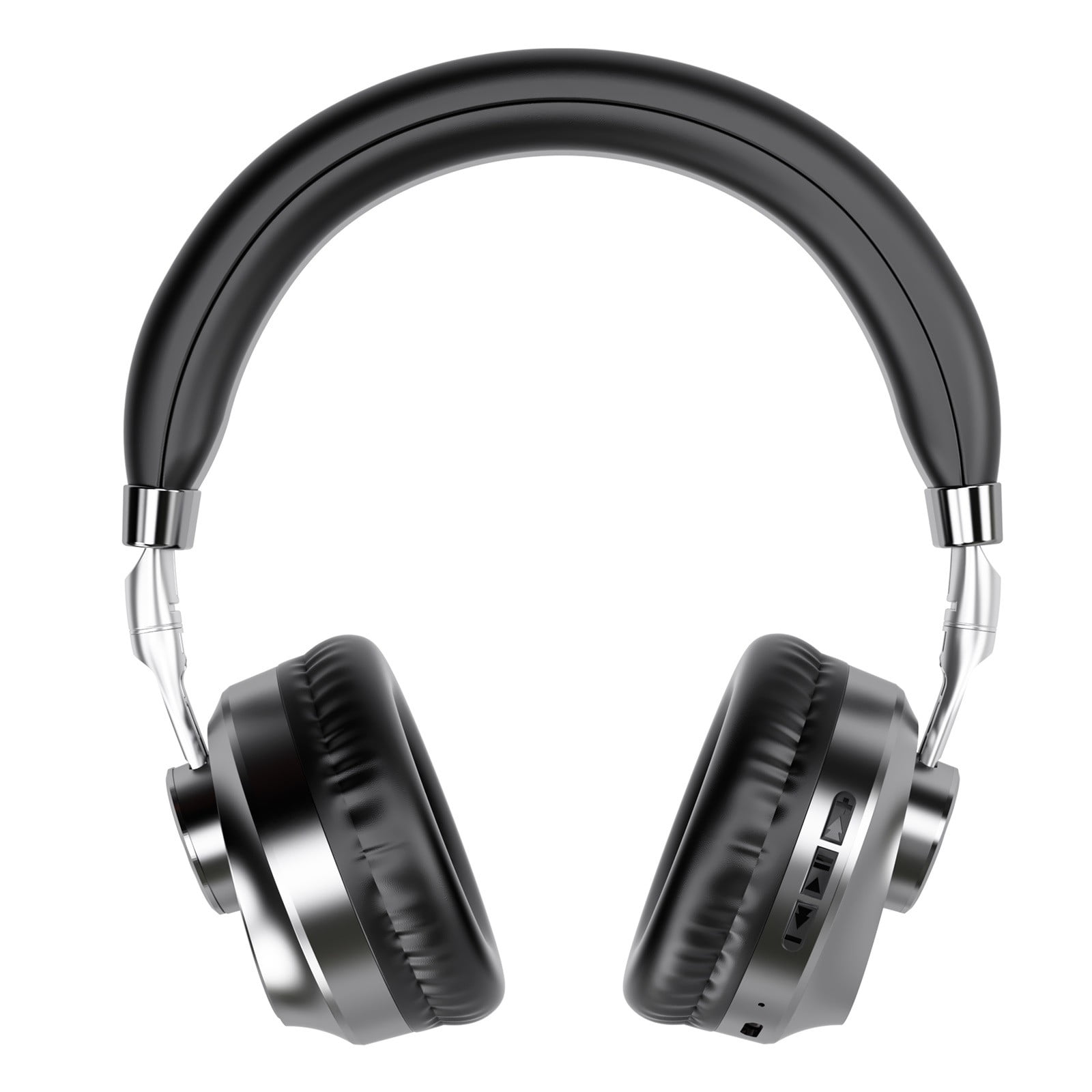 Bluetooth Wireless Headset with Mic for Work, Bluetooth 5.3, Advanced Noise Reduction Microphone, Clear Calls - Comfortable Over-Ear Headphones for PC, Laptop, iPhone, Android, Zoom, Office,Gray