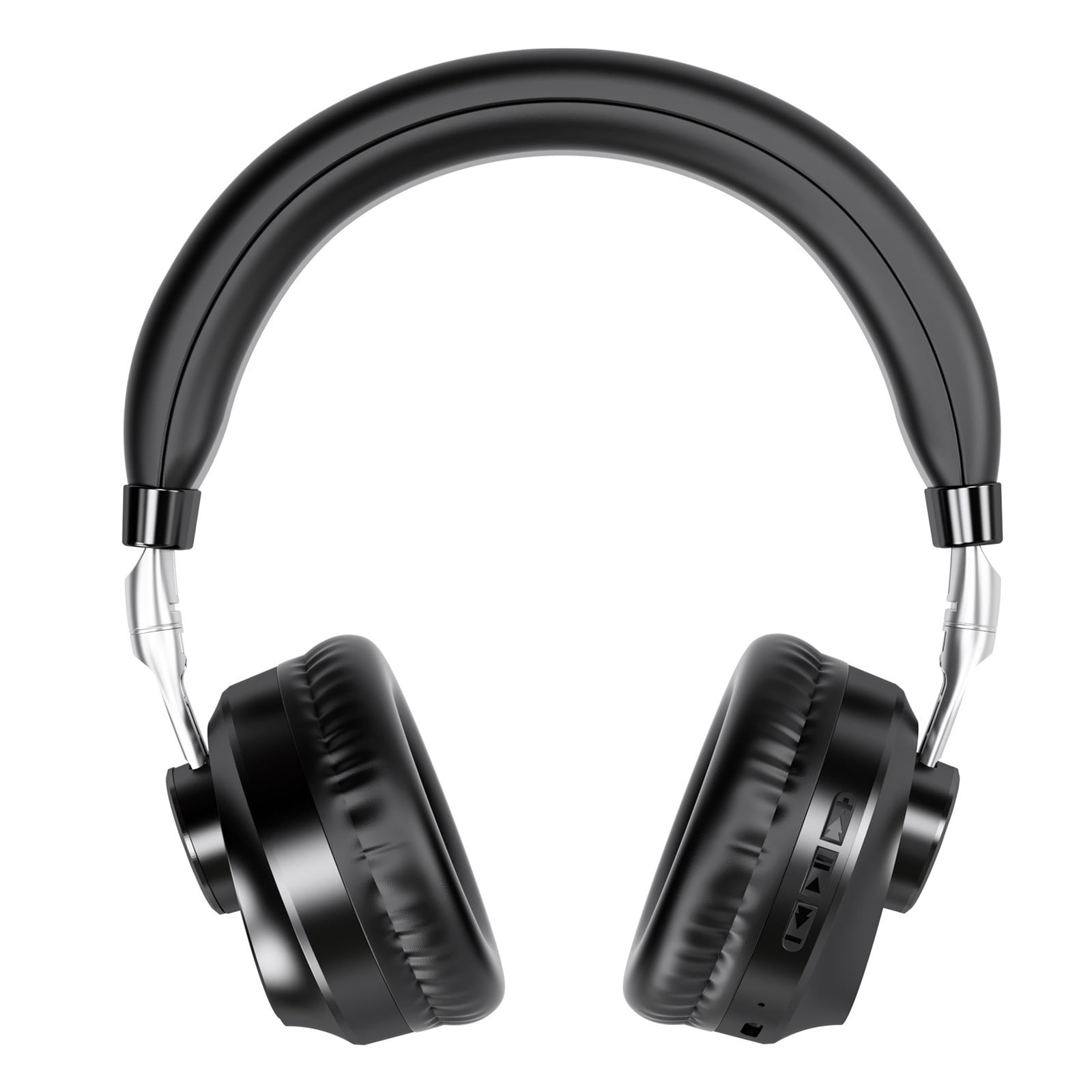 Bluetooth Wireless Headset with Mic for Work, Bluetooth 5.3, Advanced Noise Reduction Microphone, Clear Calls - Comfortable Over-Ear Headphones for PC, Laptop, iPhone, Android, Zoom, Office,Black