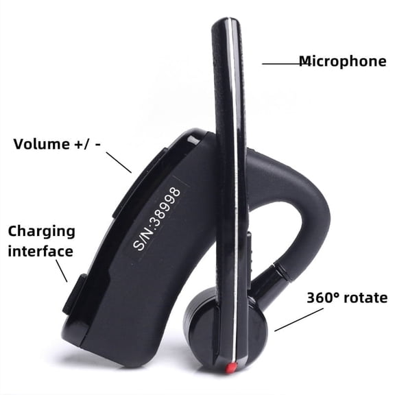 Walkie Talkie Bluetooth Wireless Headset Radio Earpiece for Motorola dep450, cp100d