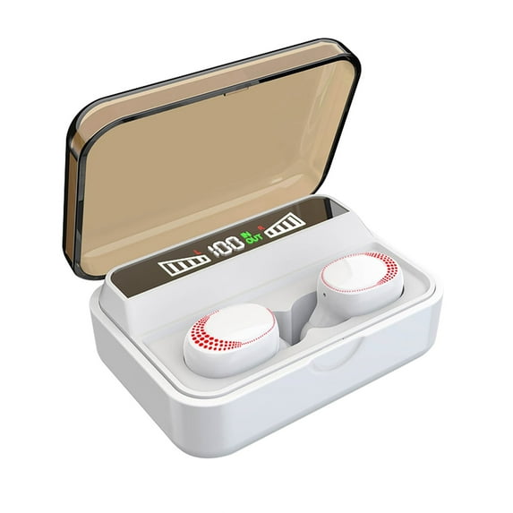 Bluetooth Wireless Headset – S590B Wireless Bluetooth Headset 5.0 Binaural With Digital Display Charging Compartment