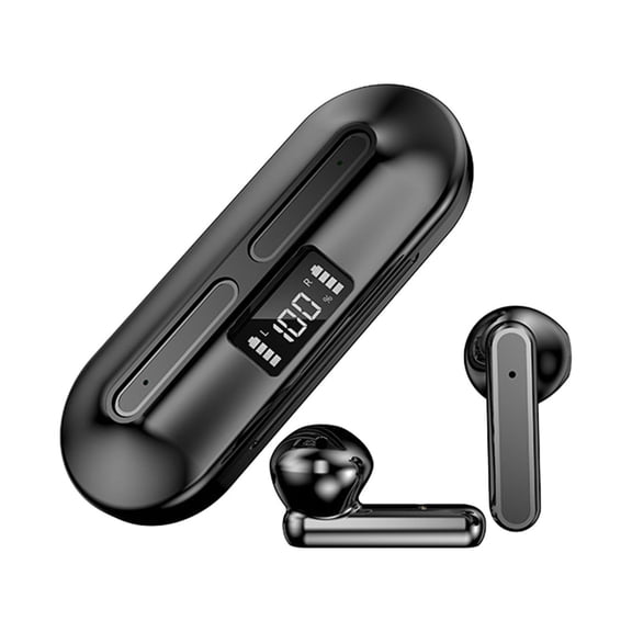 Bluetooth Wireless Headset – Wireless Bluetooth Headset Binaural Digital Display-thin Music Stereo Portable Bluetooth Headset