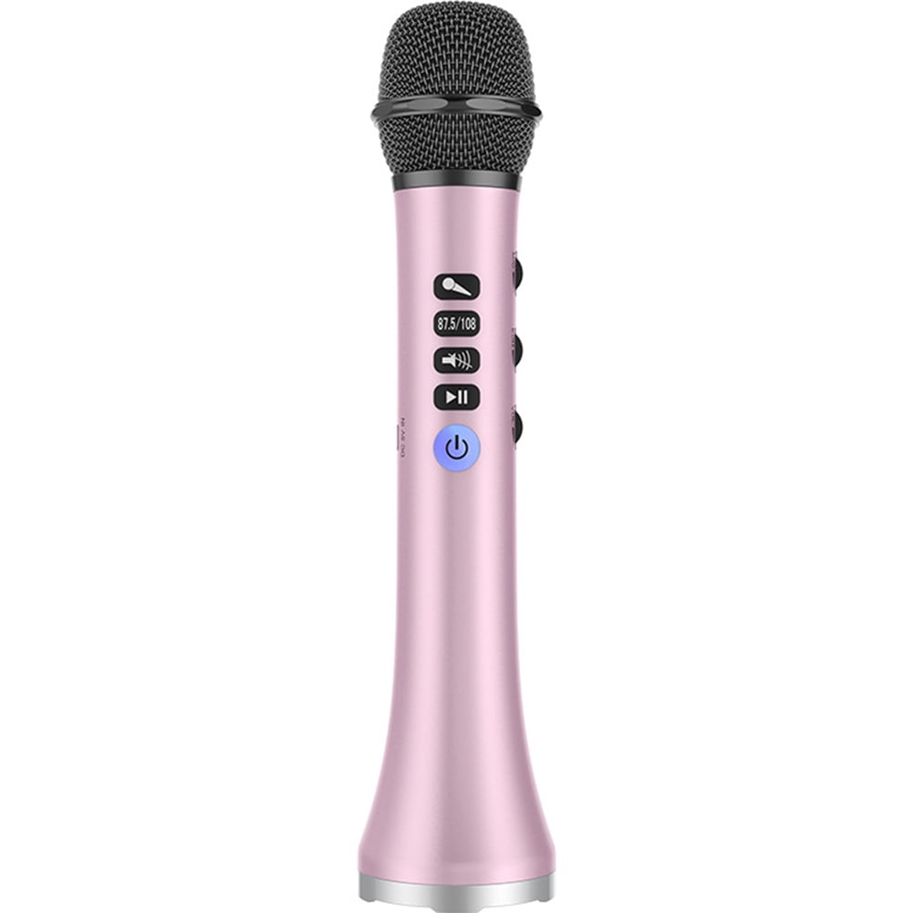 Handheld Singing Machine Bluetooth Wireless Karaoke Microphone , Microphone Bluetooth Speaker ...