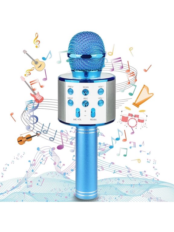 Bluetooth Wireless Karaoke Microphone for Kids, Hottest Birthday Presents Toys for 9 10 11 12 Years Old Boys Girl