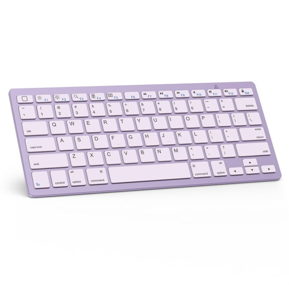 Bluetooth Wireless Keyboard Compatible with iPad 11/10th Generation, iPad 10.2 (9th/8th/7th), iPad Pro 13/12.9/11 inch, iPad Air/Mini and More iOS Devices, OMOTON,Purple