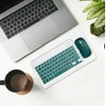 thumbnail image 1 of Bluetooth Wireless Keyboard and Mouses Combo,Rechargeable Compact Keyboard and Mouses Set,Silent,Charging for 1 Hour Takes 40 Hours,Suitabel for Computer,Laptop,PC Use, 1 of 6