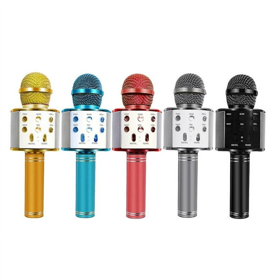 Bluetooth Wireless Microphone Professional Speaker Handheld Microphone Player Singing Recorder Mic