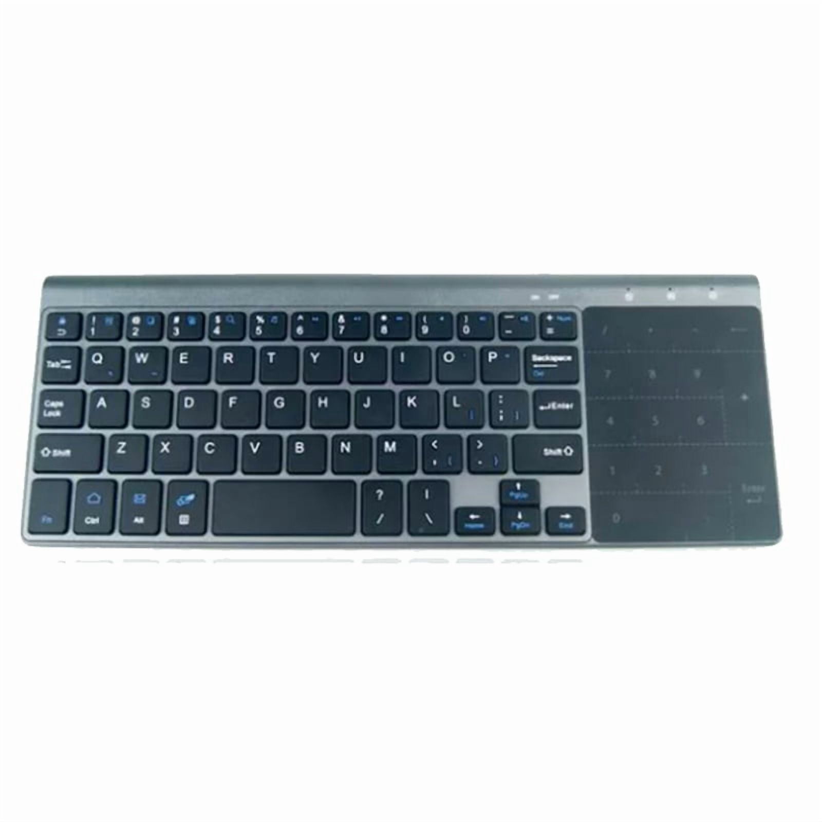 Bluetooth Wireless Mini Keyboard with Numeric Touchpad for Notebook PC Smart TV Portable 59 Keys Wireless Mini Keyboard