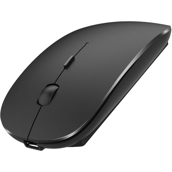 Bluetooth Wireless Mouse for Laptop mac MacBook ipad MacBook air MacBook pro pc Desktop Computer Windows Chromebook Notebook (Black)
