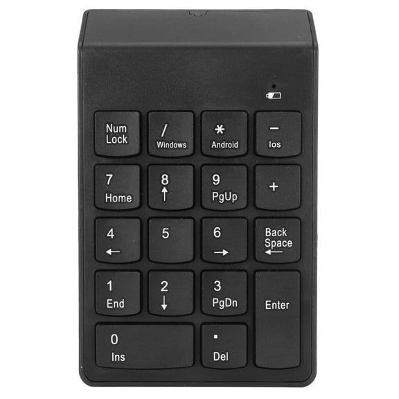 Cccanaooolceie Bluetooth Wireless Number Pads 18 U Shaped Keys 32.8ft Connection Distance Low Noise Mini Numeric Pad for Laptop PC