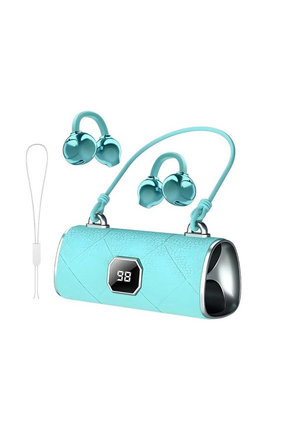 Bluetooth Wireless Open Ear Earbuds: Jewelry Clip On Headphones with Butterfly Earrings - Bluetooth 5.0 IPX5 Waterproof Earphones with Fashion Gift Bag Design for Women Girl Sports and Workouts