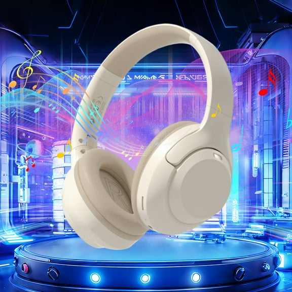 Bluetooth Wireless Over - Ear Headphones with Microphone, Stereo Foldable Lightweight Headset for Home, Office, Mobile Phones, PCs