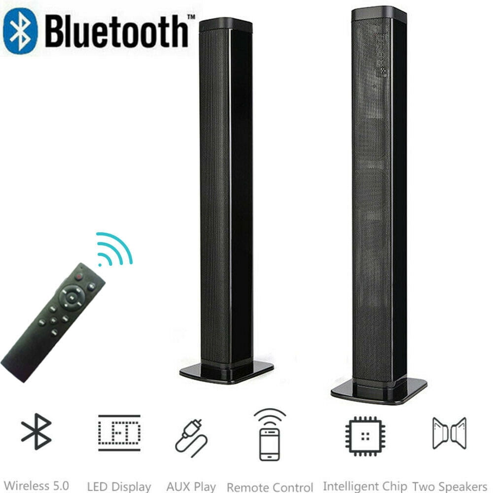Bluetooth Wireless Soundbar, Surround Sound Bar for Home Theater Audio