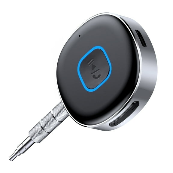 KT1 Bluetooth Car Adapter, Bluetooth Aux Adapter for Car, 16H Battery Life, Dual Connect, Calls Hands Free, Wireless Audio Receiver for Home, Stereo/Speaker/Headphone