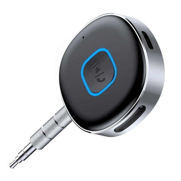 KT1 Bluetooth Car Adapter, Bluetooth Aux Adapter for Car, 16H Battery Life, Dual Connect, Calls Hands Free, Wireless Audio Receiver for Home Stereo/Speaker/Headphone