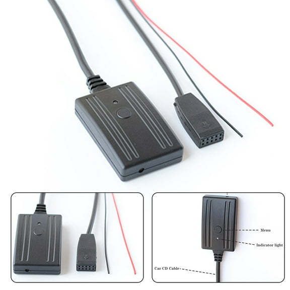 Bluetooth-compatible Adapter AUX USB MP3 Charge Cable For BMW E46 E53 Business CD Replace Car Accessories