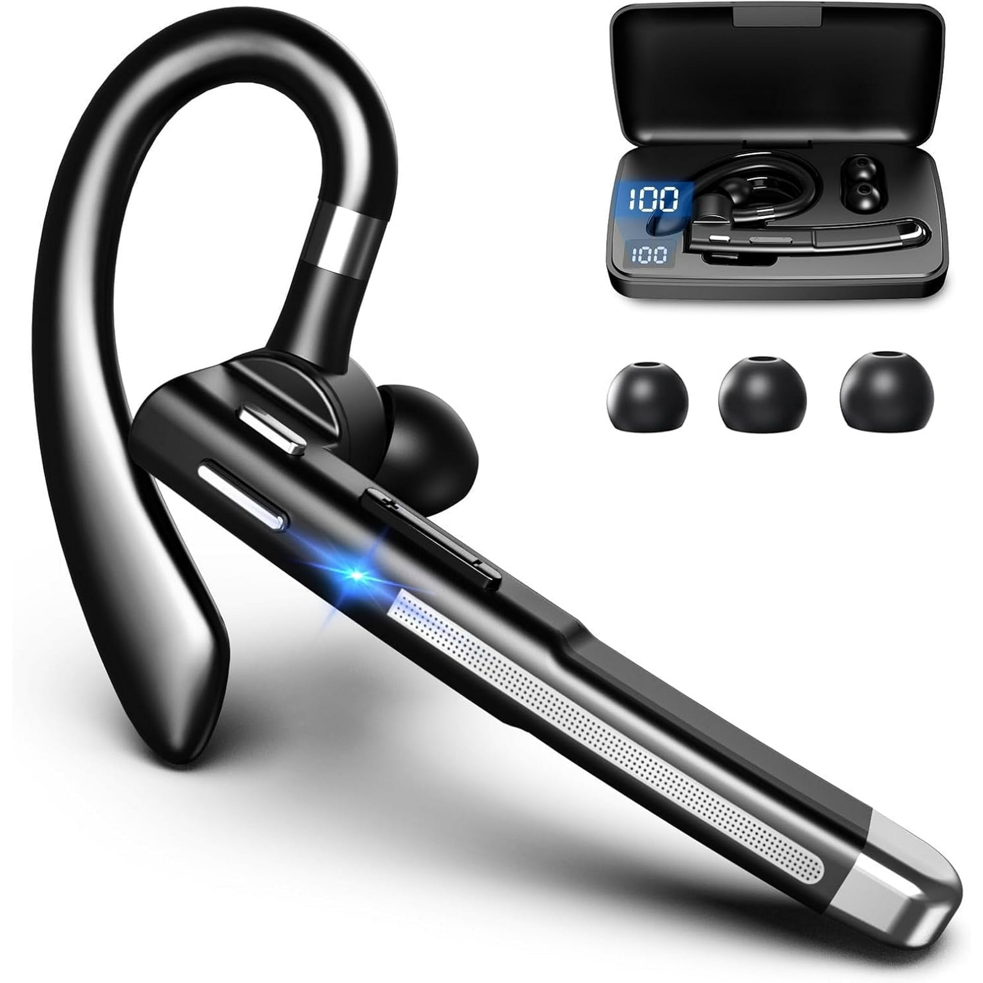 Bluetooth Earphones, Equipped With an Intelligent LED Charging Case,500h Battery Life,Clearer Communication.