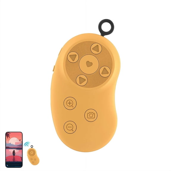 Bluetooth remote control for mobile phones: Like short videos, take photos,Bluetooth page flipping remote control