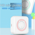 thumbnail image 1 of Bluetooth smart pocket ink free thermal printer with thermal paper and stickers,suitable for photos,diaries, notes,and memos 1Pack Pink, 1 of 4