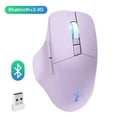 thumbnail image 1 of Bluetooth wireless mouse 2.4G mouse gamer 4000 DPI Optical Sensor 6 Mute Buttons For MacBook Tablet Laptop PC gaming mouse, 1 of 10