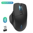 thumbnail image 1 of Bluetooth wireless mouse 2.4G mouse gamer 4000 DPI Optical Sensor 6 Mute Buttons For MacBook Tablet Laptop PC gaming mouse, 1 of 6