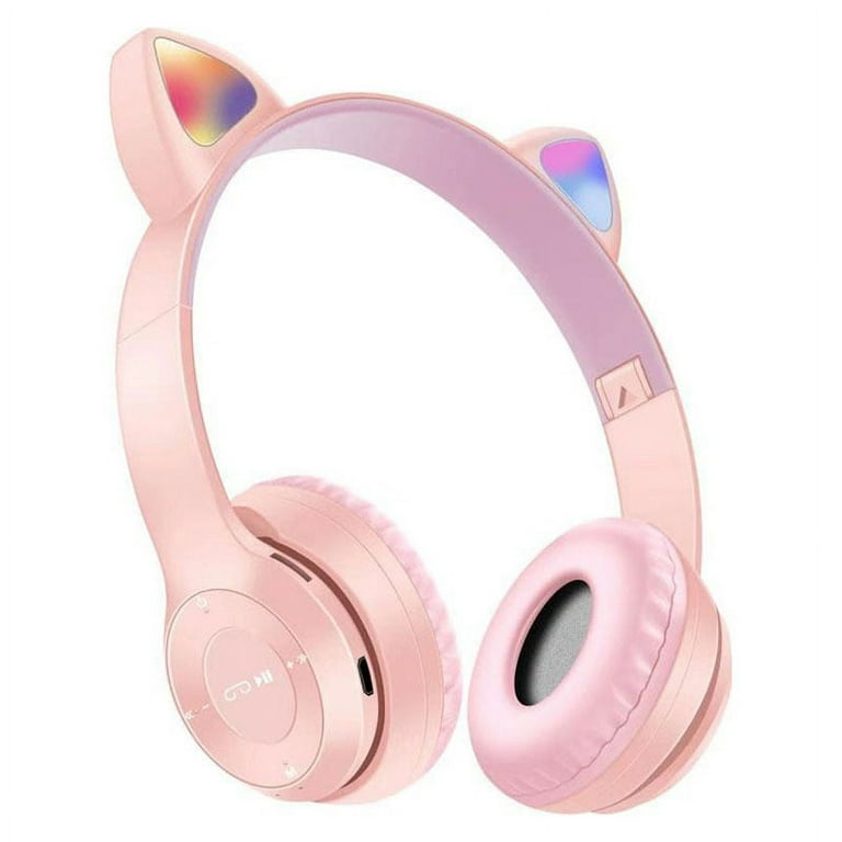 Gaming Headset for Kids Cat Ear Headphones - PINK