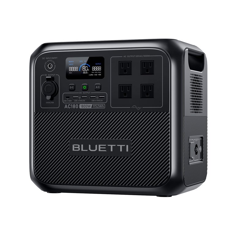 Bluetti AC180 1800W Solar Generator, Portable Power Station for 