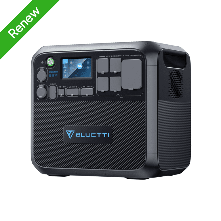Bluetti AC200MAX Electric Battery Grid, 2048Wh 2200W Portable