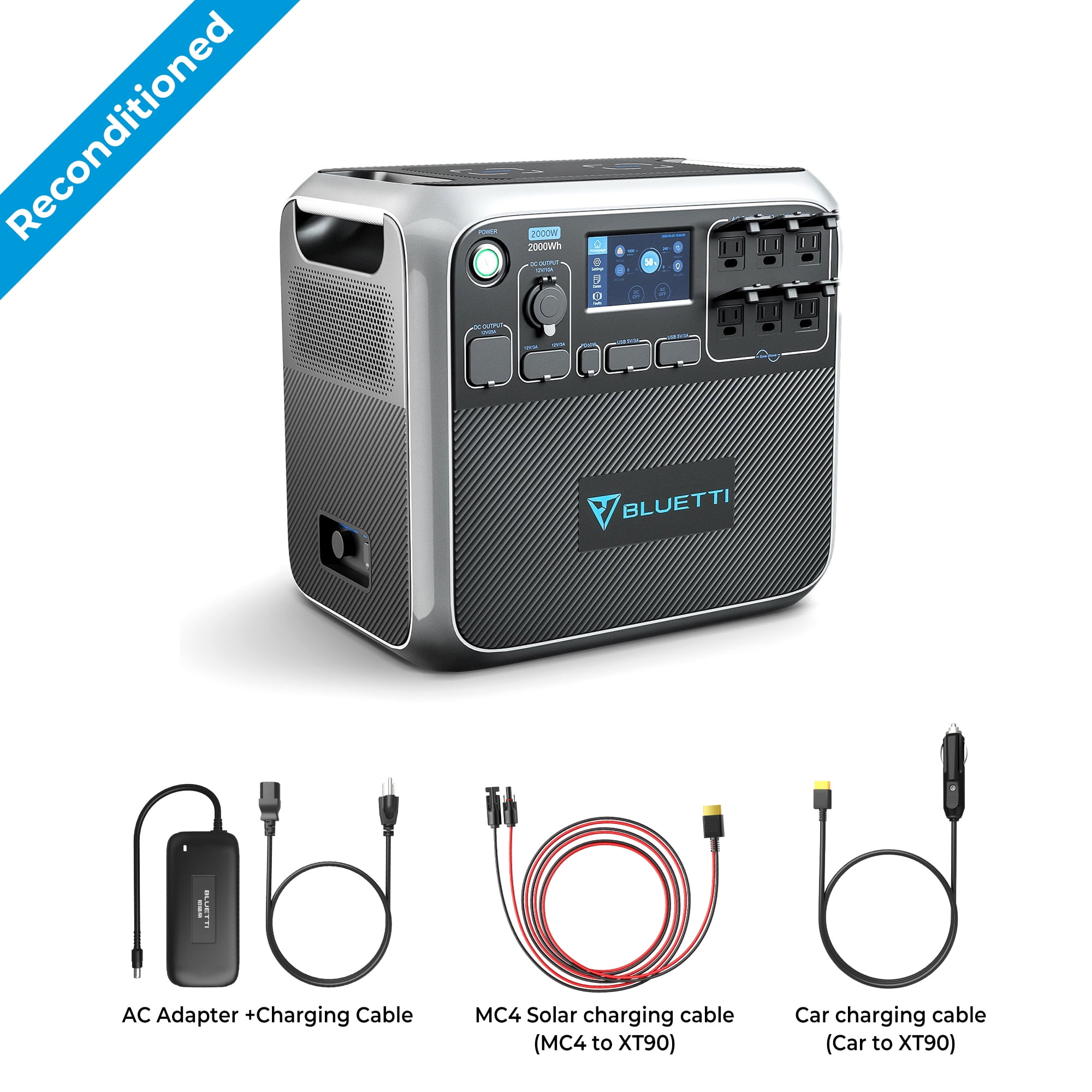 Bluetti AC200P Portable Power Station, 2000W Solar Generator for