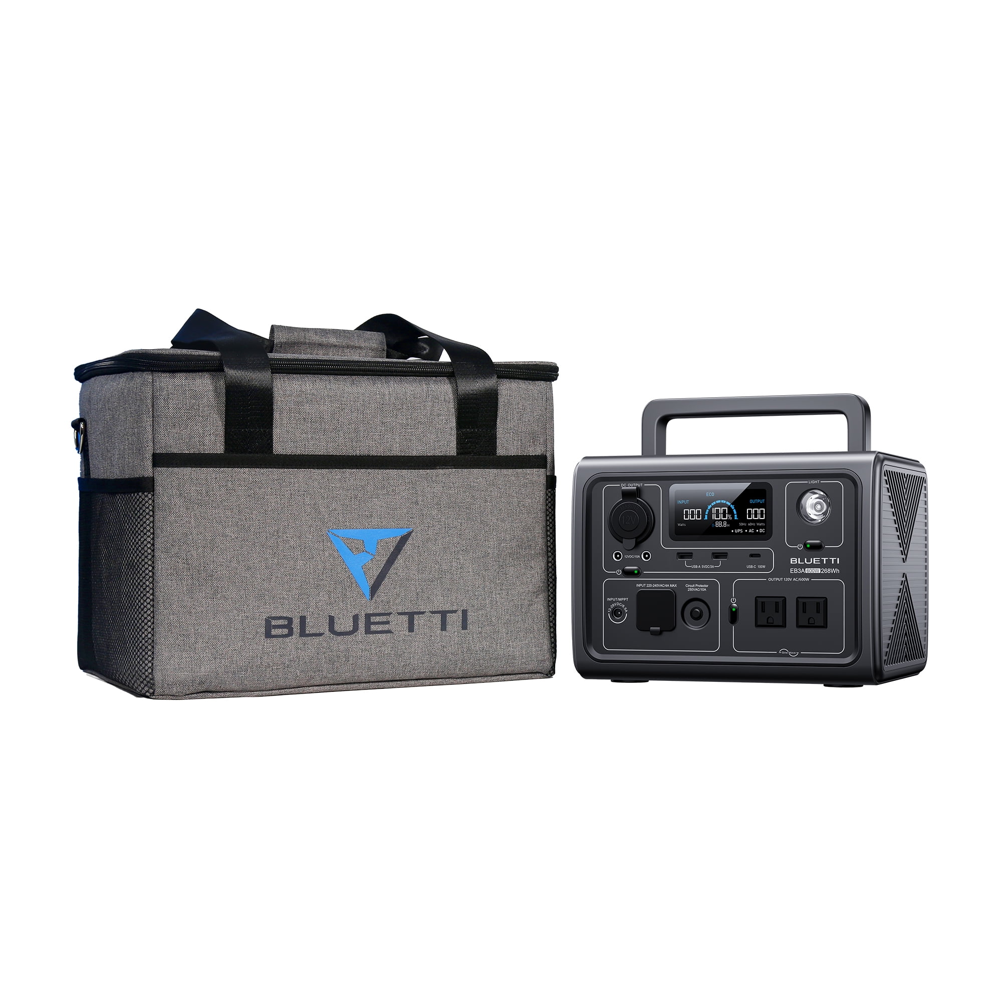 Bluetti EB3A Portable Solar Power Station, 268Wh Battery